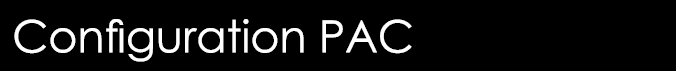  Configuration PAC