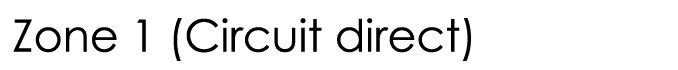  Zone 1 (Circuit direct)