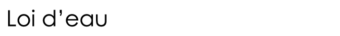  Loi d eau
