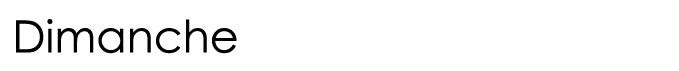  Dimanche