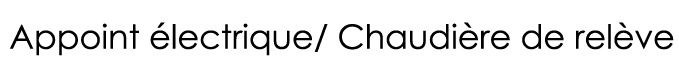  Appoint électrique  Chaudière de relève