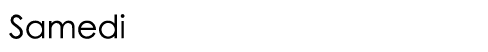  Samedi