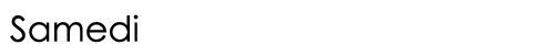  Samedi