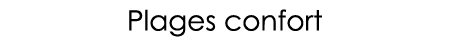 Plages confort