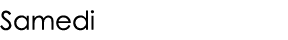 Samedi