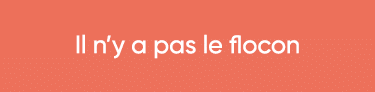  Il n y a pas le flocon