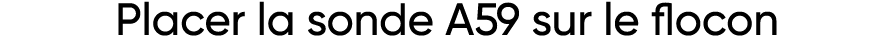 Placer la sonde A59 sur le flocon