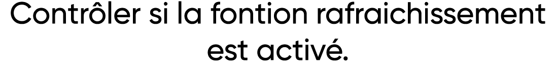 Contrôler si la fontion rafraichissement est activé 